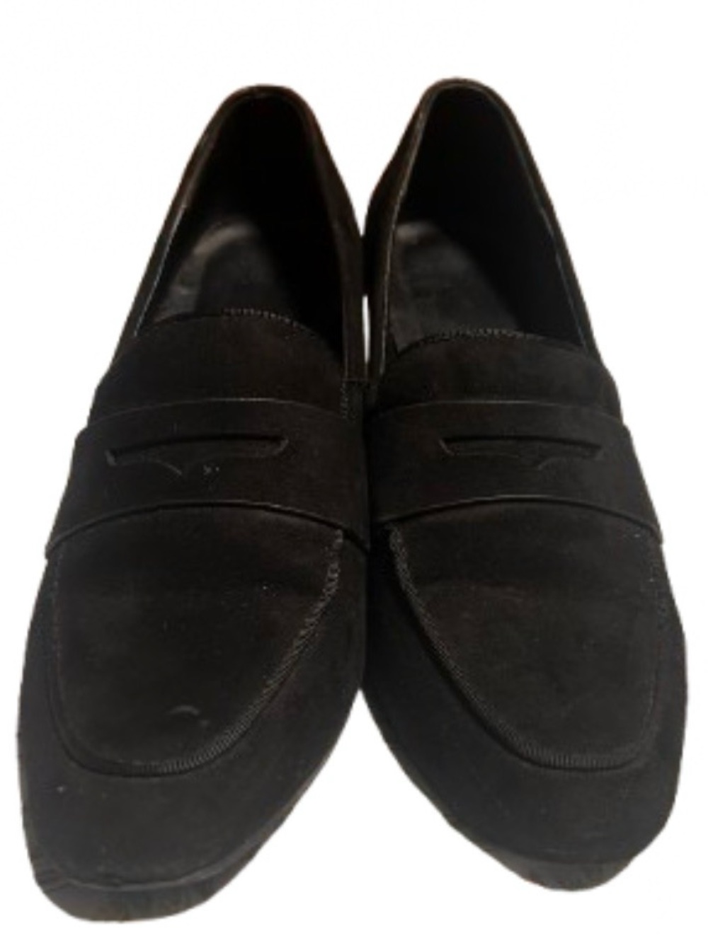 le chateau Black Suede Women's Slip-On Loafers